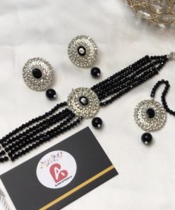 Kundan Choker Set Black