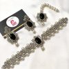Embellished set black