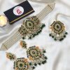 Kundan Chocker Set green