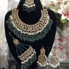 Nauratan bridal set green