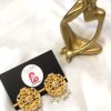 Nauratan studs yellow