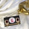 Embellished earrings mehroon