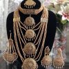Green bridal set 3 layered Champagne