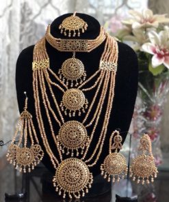 Green bridal set 3 layered Champagne