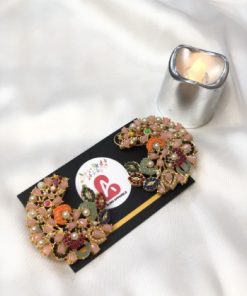 Cresent earrings pink
