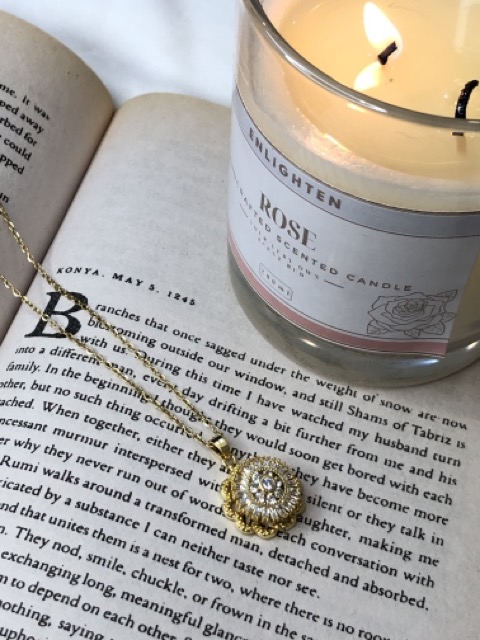 Stainless steel rotating necklace