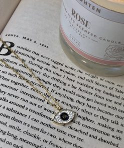 Stainless steel evil eye necklace