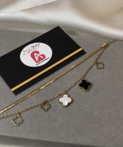 Clover anklet golden