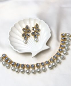 Kundan necklace pearl