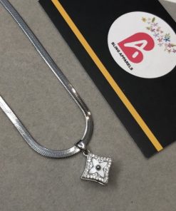 Stainless steel silver rotating locket
