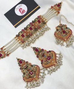 Nauratan choker set ruby