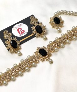Embellished set black