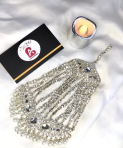 Silver jhoomer kundan