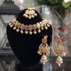 Kundan choker set pearl