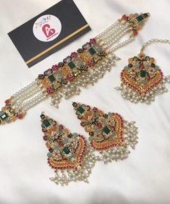 Nauratan choker set green