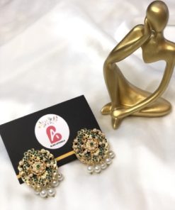 Nauratan studs green