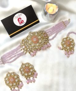 Embellished set pink