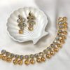 Kundan set champagne