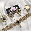 Kundan set black