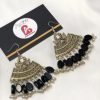 Afghani Mor earrings black