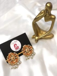 Nauratan Studs (Orange)