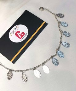 Rose silver anklets
