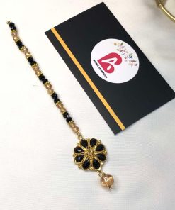 Kundan bindya black