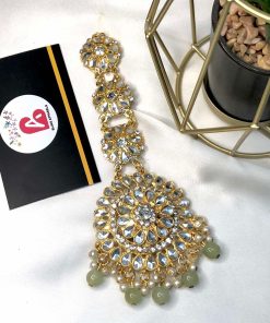 Kundan bindya mint