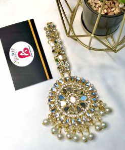 Kundan bindya pearl