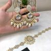 Uncut polki earrings and choker 3