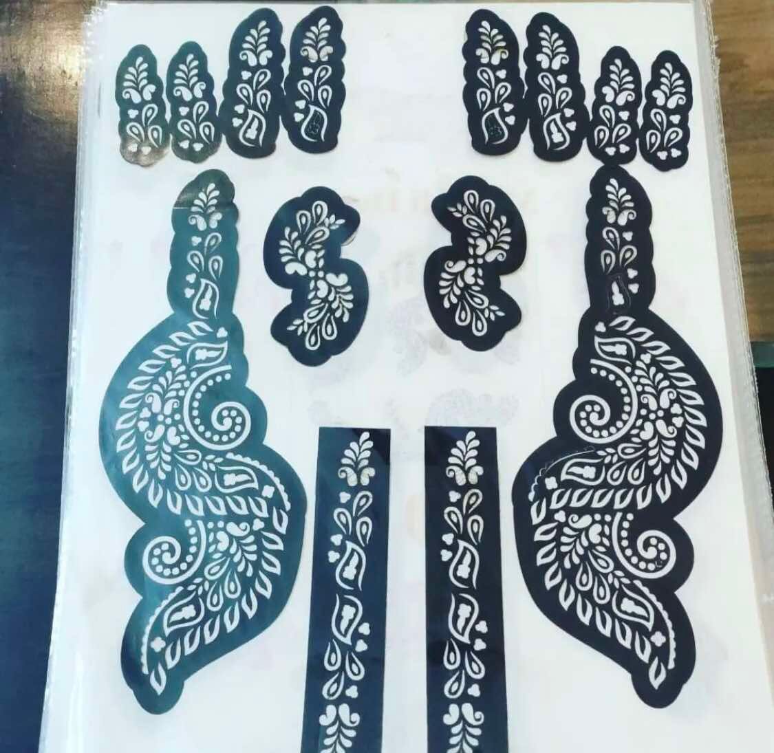Hands mehndi stickers