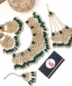 Premium quality green bridal set
