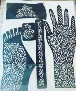 Hand and feet mehndi stickers