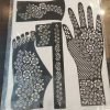 Hand and feet mehndi stickers