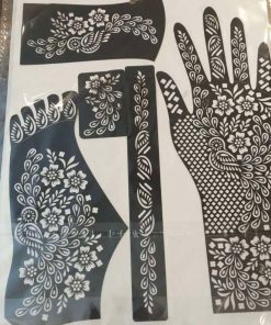Hand and feet mehndi stickers