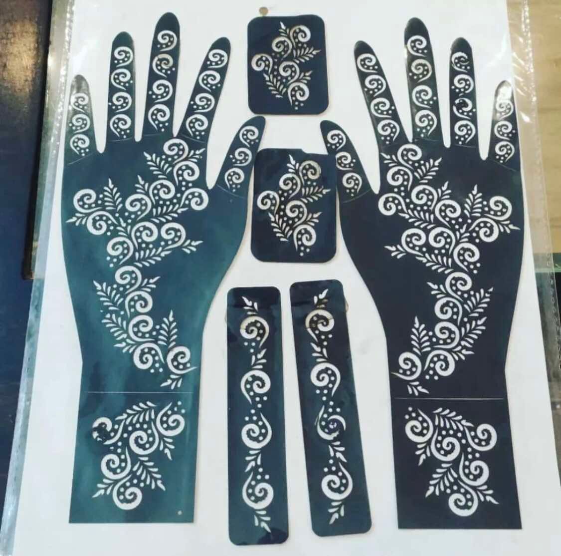 Hands mehndi stickers