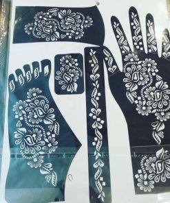 Hand and feet mehndi stickers
