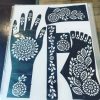 Hand and feet mehndi stickers
