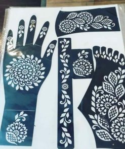 Hand and feet mehndi stickers