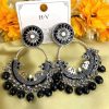 Oxidized earrings black