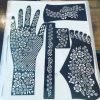 Hand and feet mehndi stickers