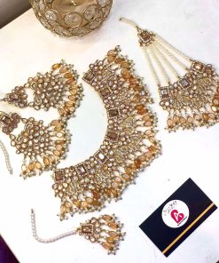 Premium quality champagne bridal set