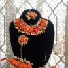 Orange flower set with angla