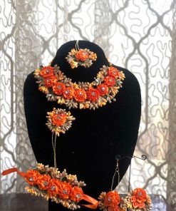 Orange flower set with angla