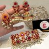 Ruby nauratan earrings and choker