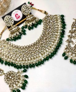 Green Kundan Jewellery Set