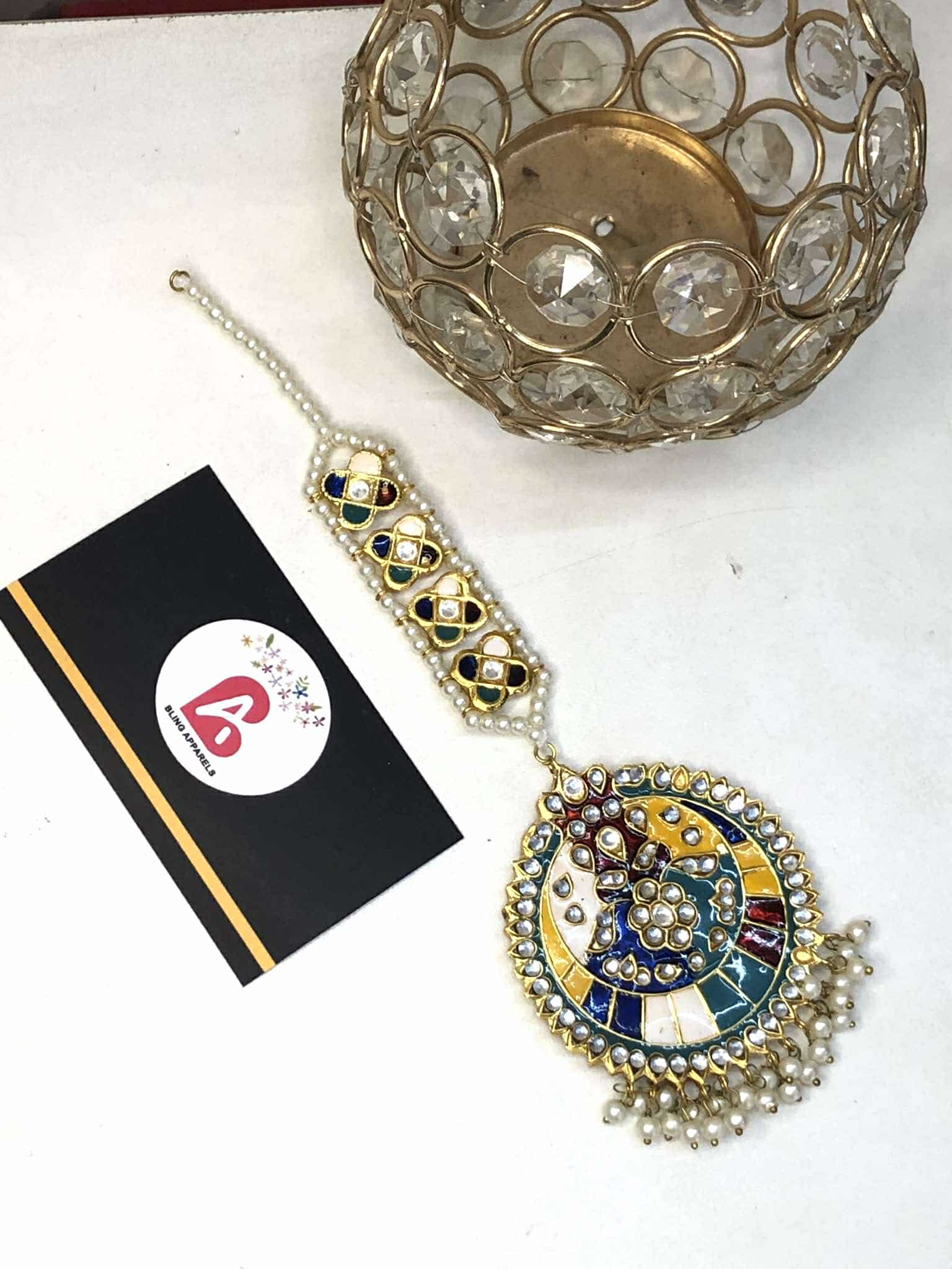 Meenakari bindya