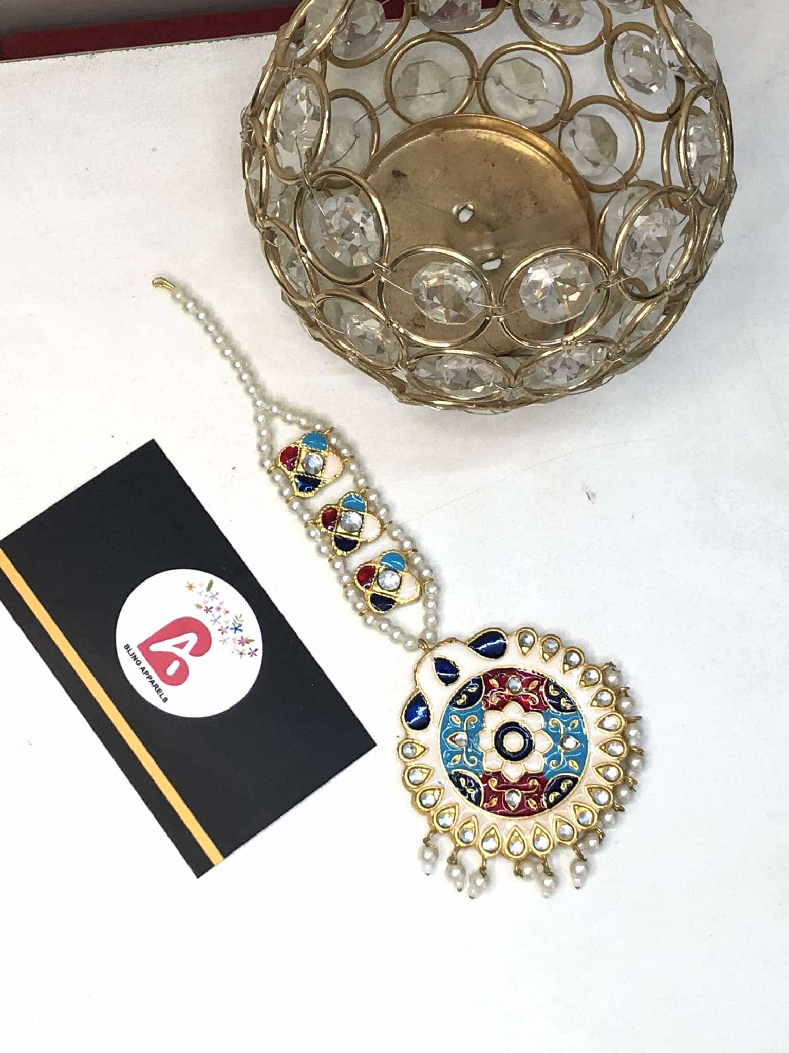 Meenakari bindya