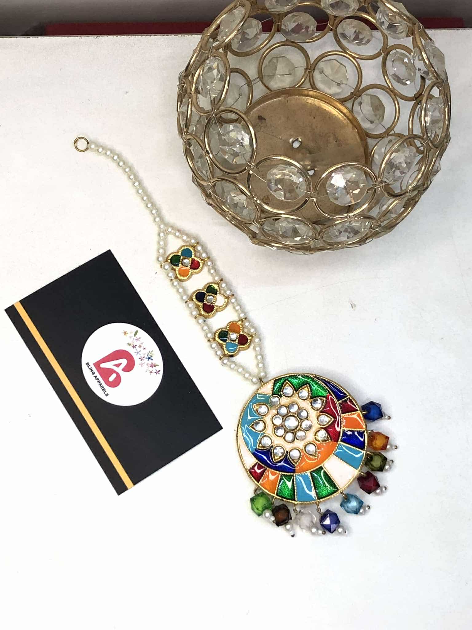 Meenakari bindya