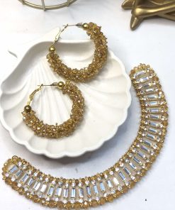 Champagne necklace